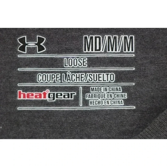 Under Armour Men's Heat Gear Loose-Medium-"United We Stand" T-Shirt - Picture 4 of 7